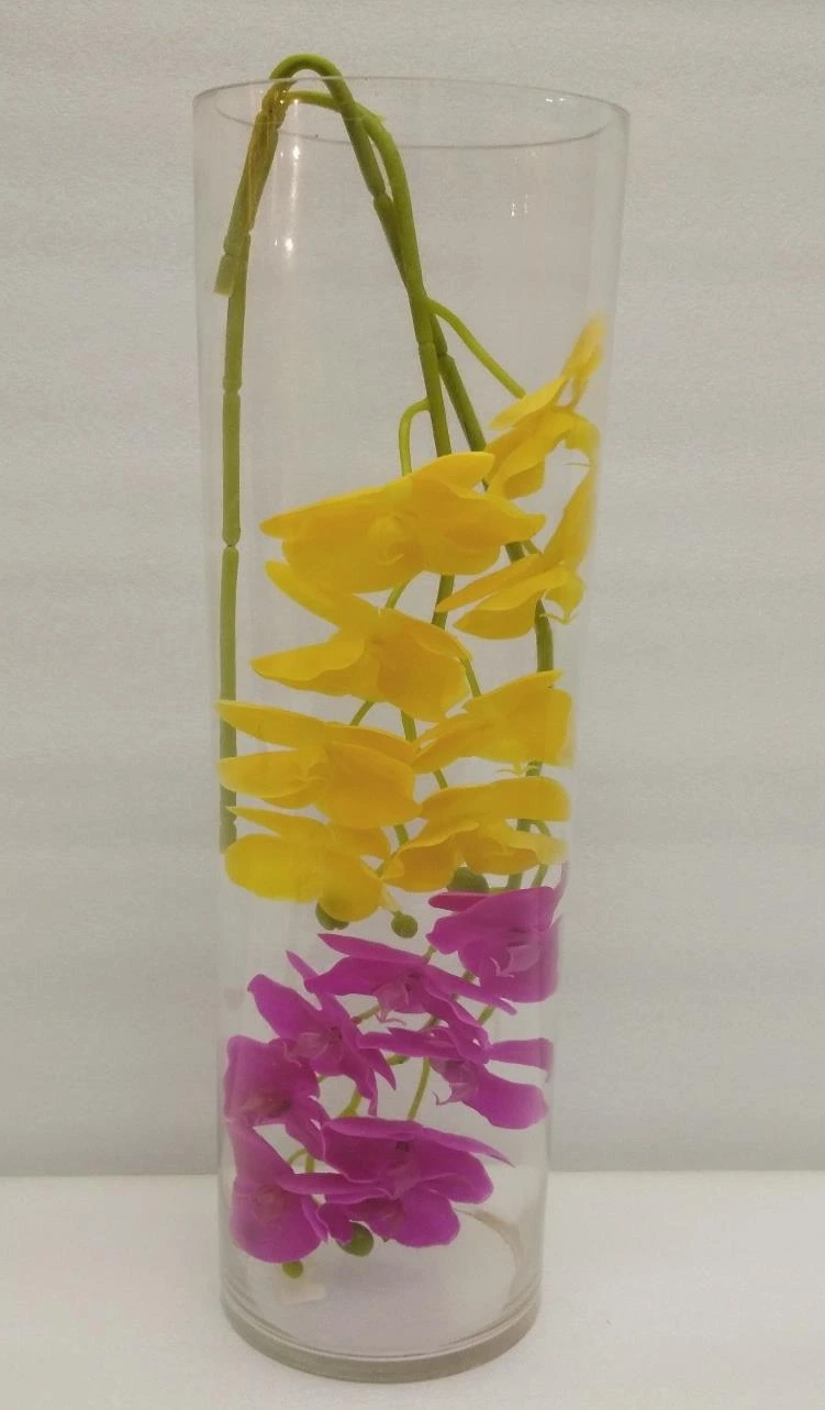 Glass Vase Cylinder 15x15x100cm